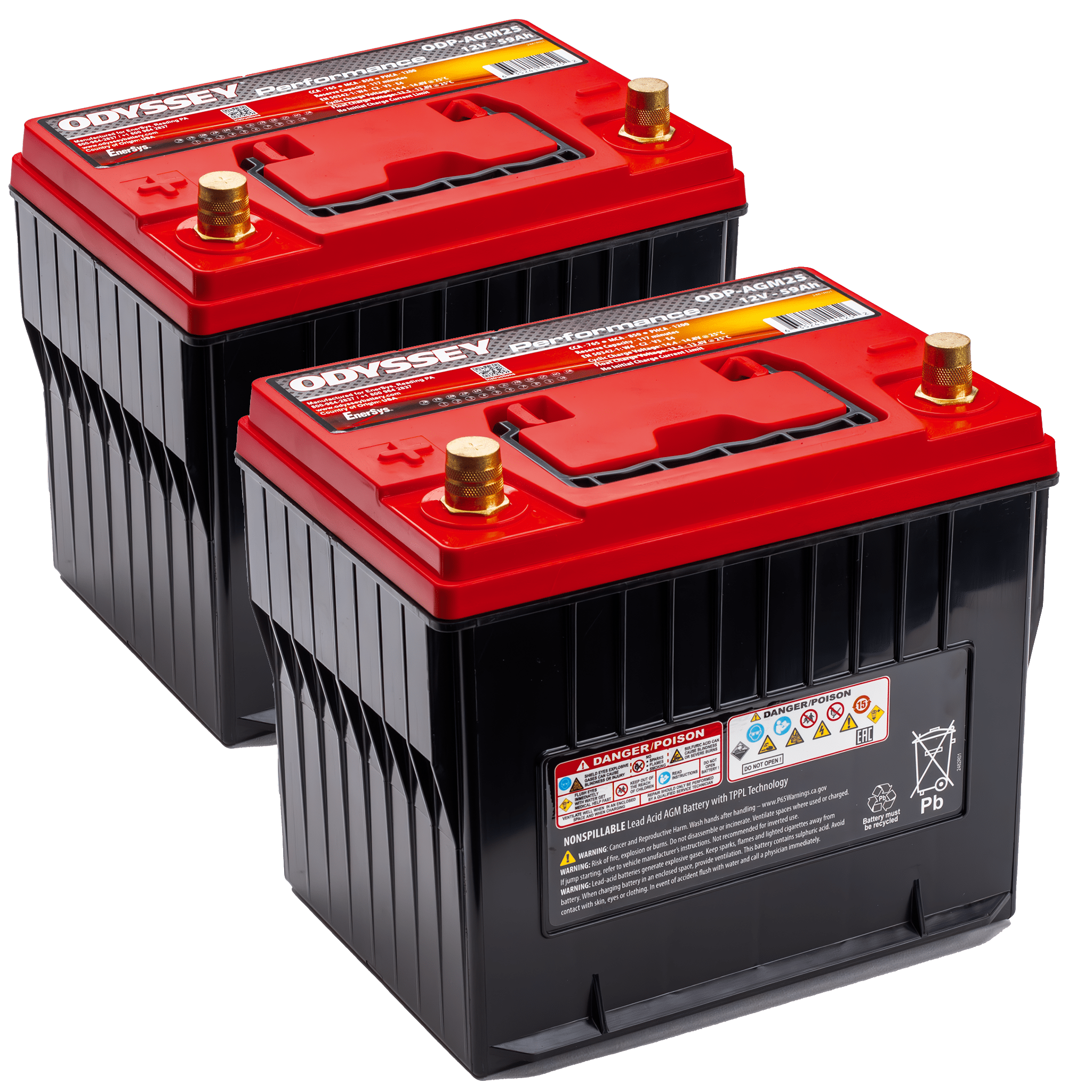 2 Odyssey Group 25 Batteries - ($333.99 each) - Genesis Offroad
