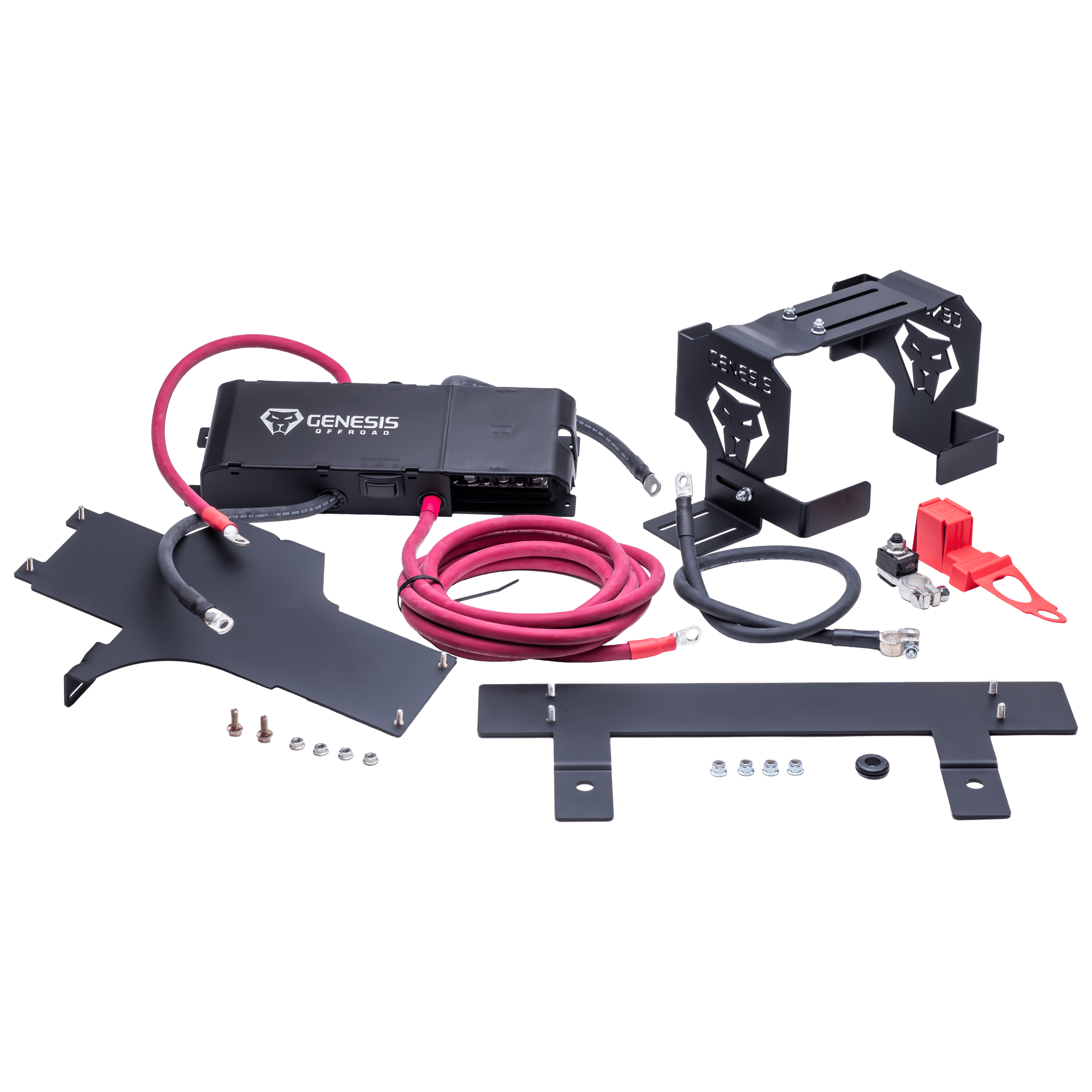 Diesel Wrangler Dual Battery Kit - Under Hood - Genesis Offroad