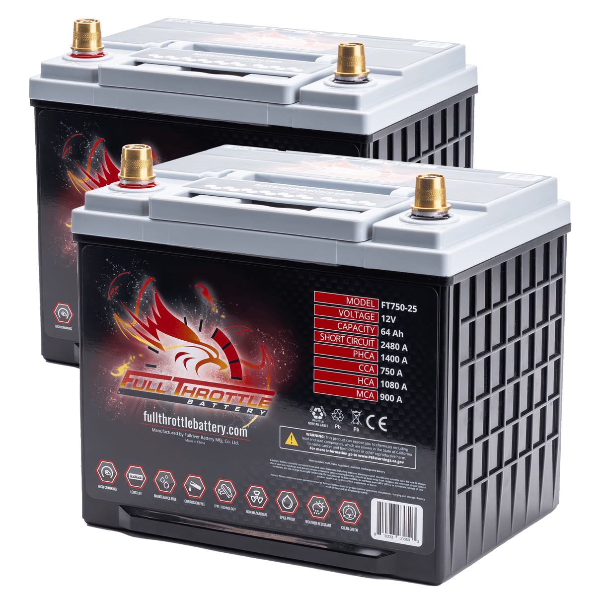 River Battery 2 Full River Group 25 Batteries ($385.19 each)