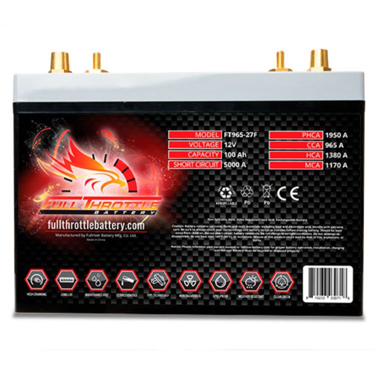 Fullriver Full Throttle Series Group 27F Battery - Genesis Offroad